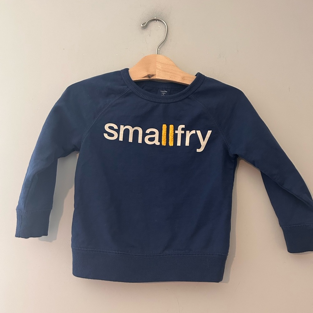 $20 ADD ON Baby Gap small fry navy blue sweatshirt Zara Jamie Kay